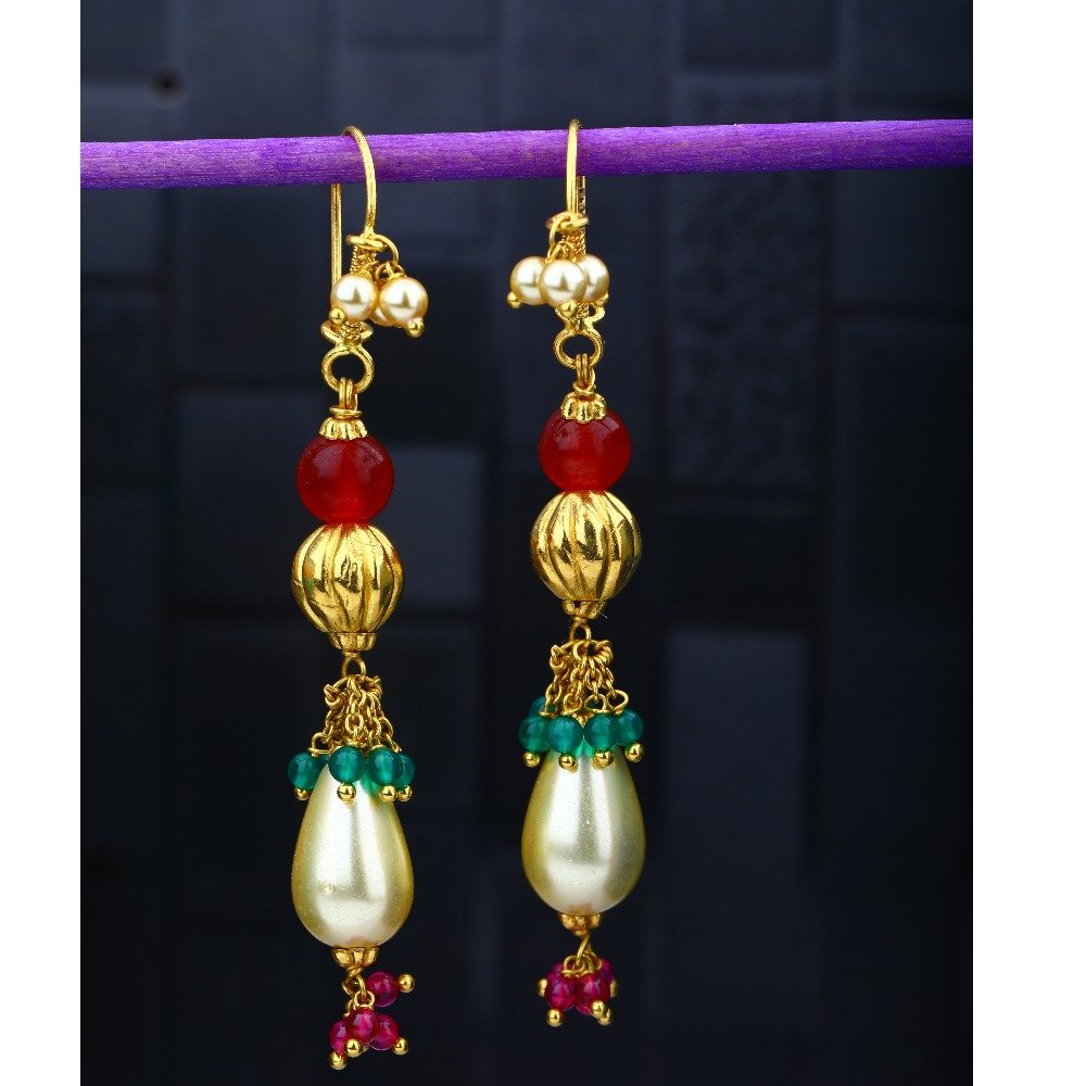 916 Gold Hallmark Ethnic Earring 