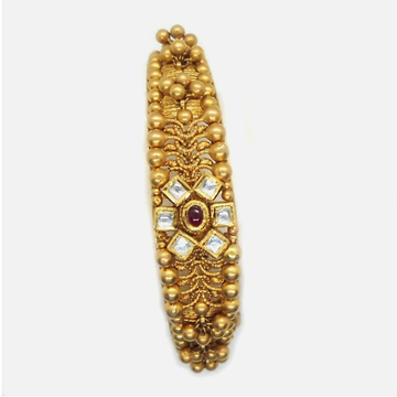 916 Gold Antique Wedding Kada Bangle RHJ-4976