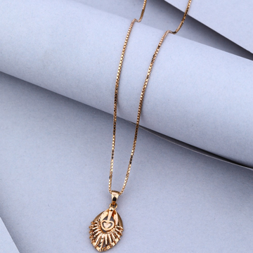 22KT Gold Heart Design Pendant Chain 