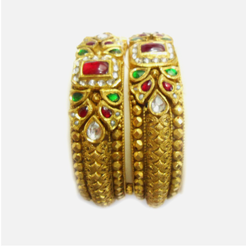 916 Gold Antique Bridal Bangles RHJ-5000