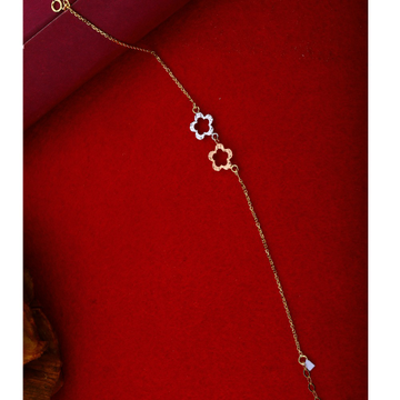 18Kt Rose Gold Flower Bracelet Design RHJ-1219
