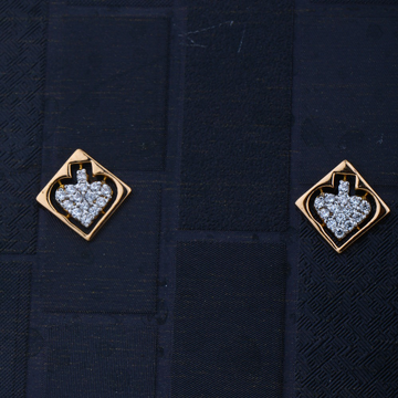 916 Gold Hallmark Plain Design Earring 