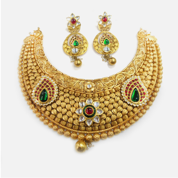 916 Gold Antique Bridal Choker Set RHJ-0013