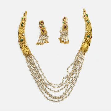 22KT Gold Antique Wedding Jewellery Set RHJ-4799