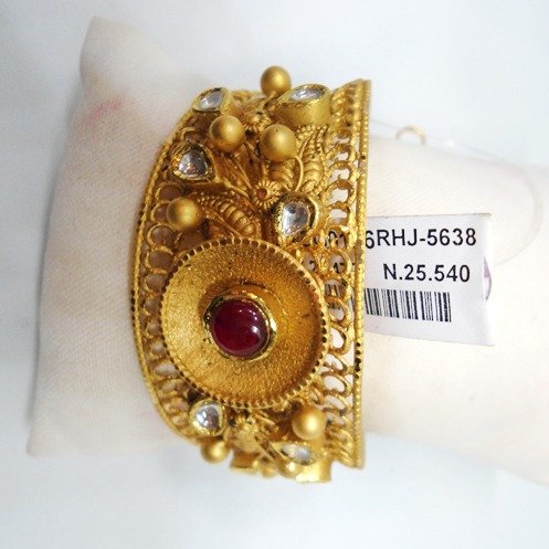 916 Gold Antique Designer Kada For Wedding RHJ-5638