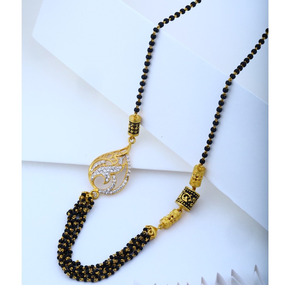 916 gold Hallmark Beautiful Pendant Mangalsutra 